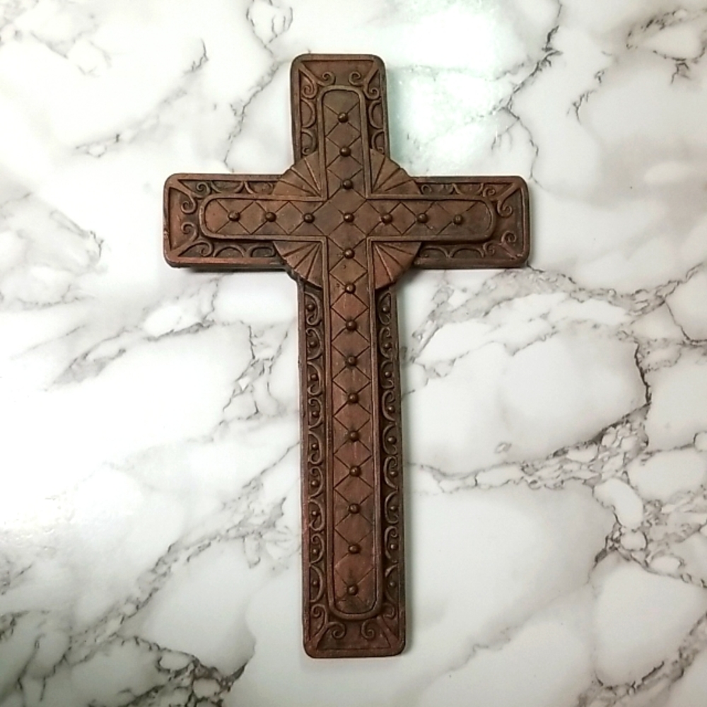 Copper Colored Resin Cross